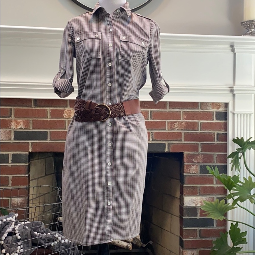 Lands’ End Shirtdress, Size 4 Excellent Condition!